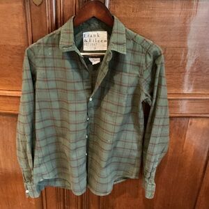 Frank & Eileen Olive Checkered Men's Shirt